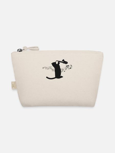 Saxophone Chat - Trousse biologique - nature - Devant
