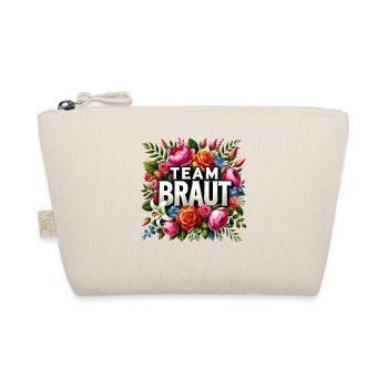 Team Braut T-Shirt JGA Frauen Junggesellenabschied - Bio-Täschchen - Natur - Vorne