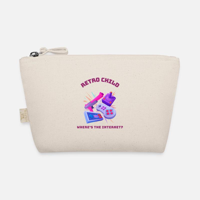 Retro child - Where's the internet? Organic Pouch