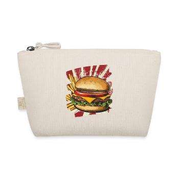 Burger und Fritten Retro - Bio-Täschchen - Natur - Vorne