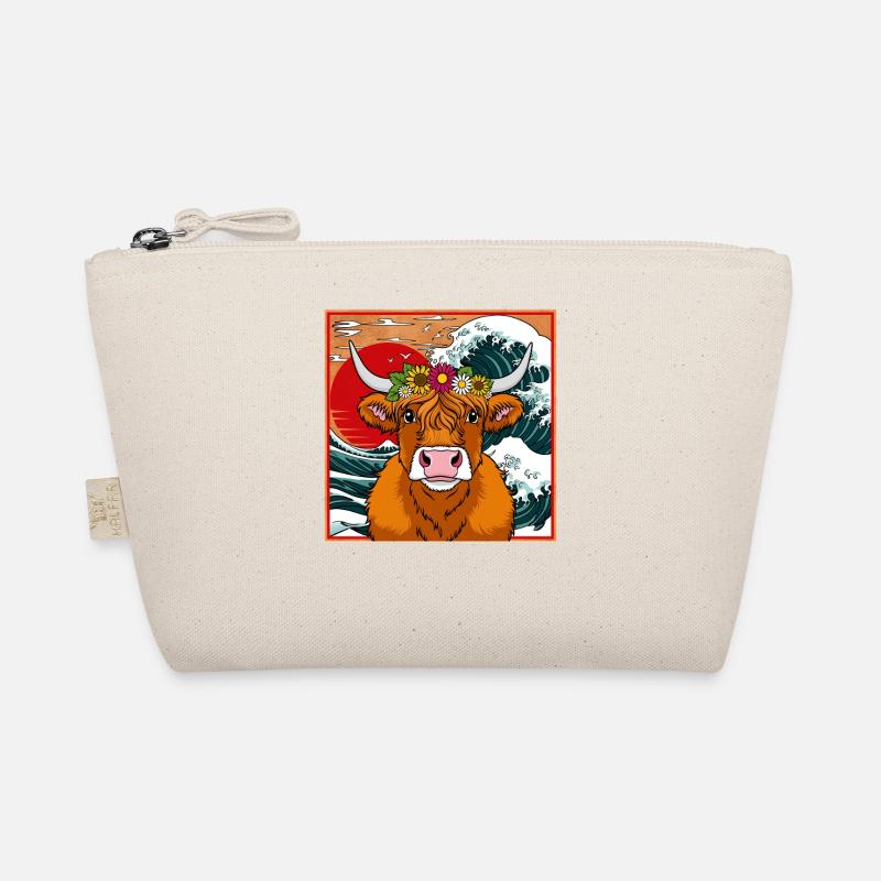 Vache Highland avec couronne florale Trousse biologique
