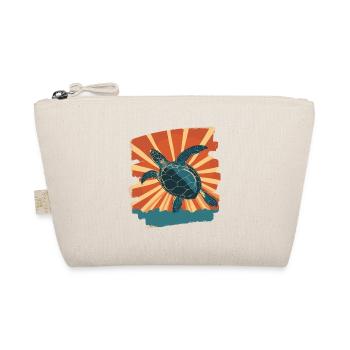 Sea Turtle Retro - Organic Pouch - nature - Front