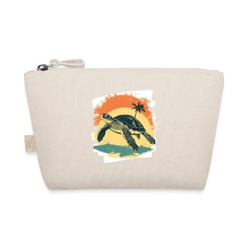Sea Turtle Retro - Organic Pouch - nature - Front