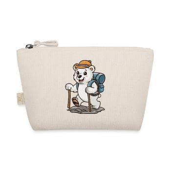 Hiking Adventure Polar Bear with Backpack - Organic Pouch - nature - Front