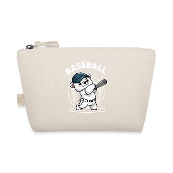 Mignon Baseball Ours Dessin Animé Style Chauve-souris - Trousse biologique - nature - Devant