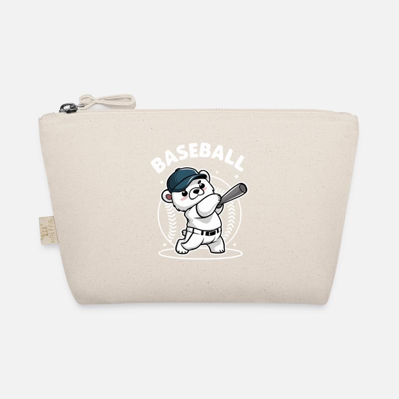 Mignon Baseball Ours Dessin Animé Style Chauve-souris Trousse biologique