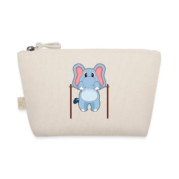 Eléphant Bodybuilder Tractions Musculation - Trousse biologique - nature - Devant