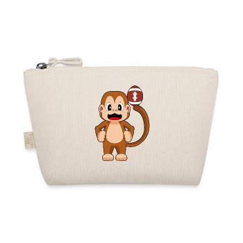 Monkey American Football Sports - Organic Pouch - nature - Front