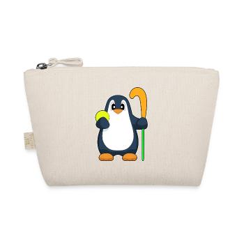 Pinguin Feldhockey Hockeyschläger - Bio-Täschchen - Natur - Vorne