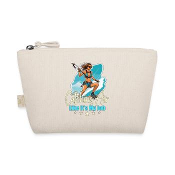 Kiteboarding Catching Air Like It's Windsurfing - Organic Pouch - nature - Front