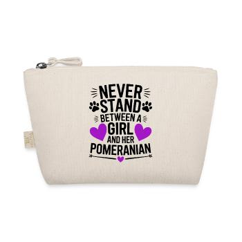 Pomeranian Saying Dog Funny Pomeranian Gift - Organic Pouch - nature - Front