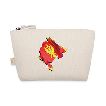 Montenegro flag in Montenegro map - Organic Pouch - nature - Front