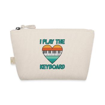 I Play The Keyboard - Bio-Täschchen - Natur - Vorne