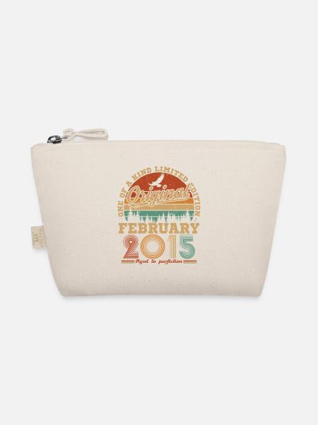 Februar 2015 Vintage Geburtstag 2015 Geschenk - Bio-Täschchen - Natur