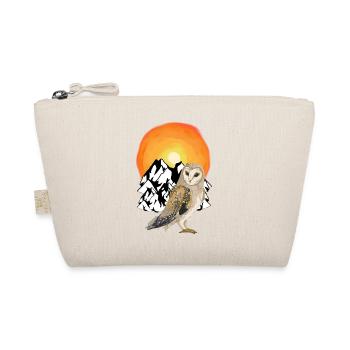 Mountain Owl Nature Wilderness Sunset - Organic Pouch - nature - Front