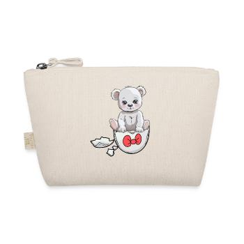 Teddy Bear Birth Baby Eggshell Hatch - Organic Pouch - nature - Front