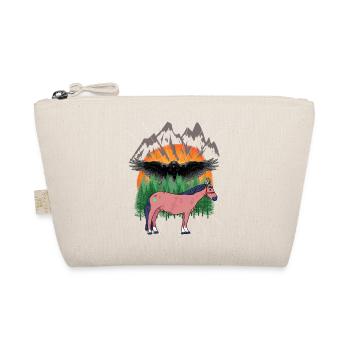 Shamans Horse Horses - Organic Pouch - nature - Front