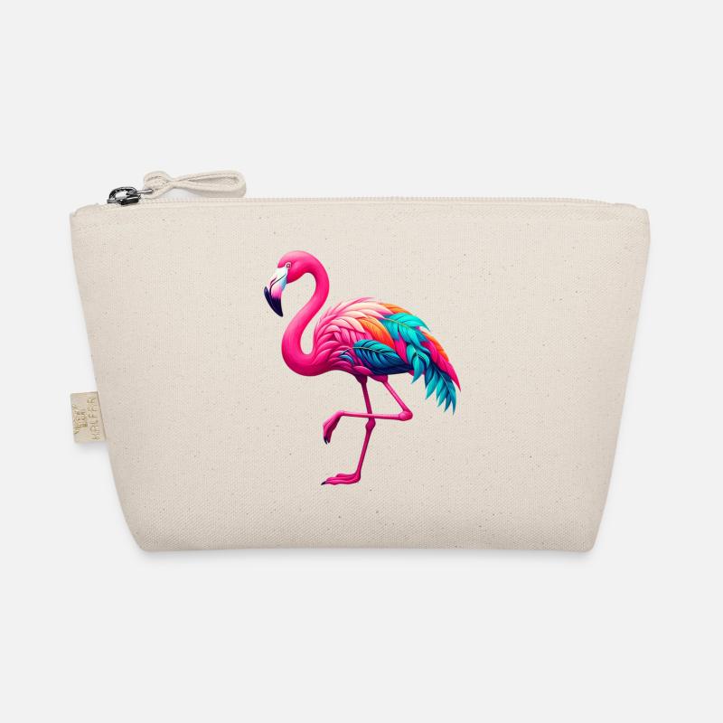 Flamingo - Bio-Täschchen - Natur