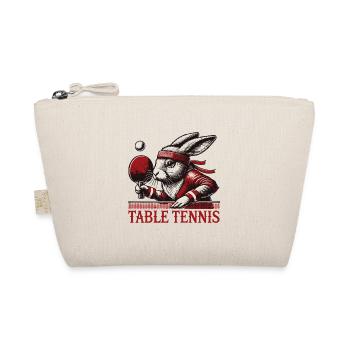 Bunny Vintage Retro Table Tennis Master - Organic Pouch - nature - Front