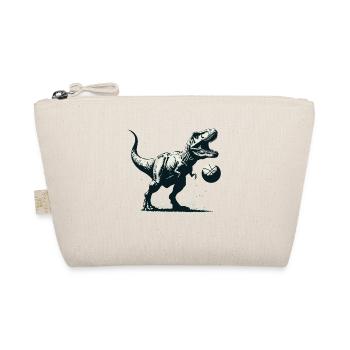 T-rex Basketball Player Dinosaur Sports Dino - Organic Pouch - nature - Front