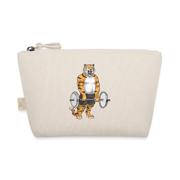 Bodybuilder Tiger Bodybuilding avec haltère - Trousse biologique - nature - Devant