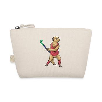 Erdmännchen Feldhockey Hockeyschläger - Bio-Täschchen - Natur - Vorne