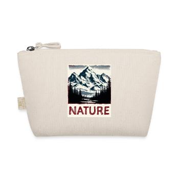 Nature Panorama Portrait of Mountains Forest Lake View - Organic Pouch - nature - Front