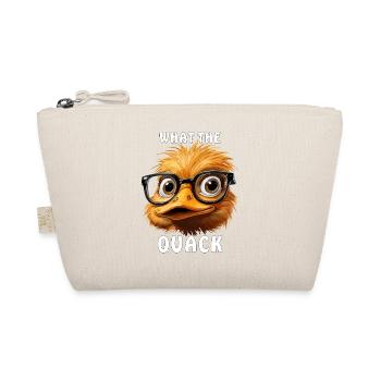 ENTE KOPF BRILLE WHAT THE QUACK - Bio-Täschchen - Natur - Vorne