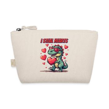 Saint-Valentin Dinosaure Enfants Papa Coeur Mignon - Trousse biologique - nature - Devant