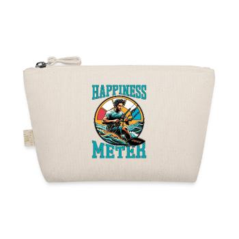 Kiteboarding Happiness Meter Water Sports Surfing - Organic Pouch - nature - Front