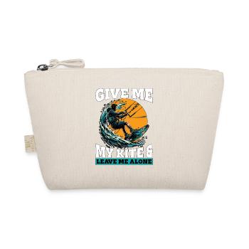 Kitesurf Donnez-moi mon cerf-volant et aimez les sports nautiques - Trousse biologique - nature - Devant