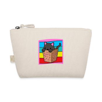 Cat in a box - Organic Pouch - nature - Front