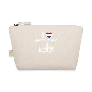 J’aime Amsterdam Heart Golden Gate Bridge Cool - Trousse biologique - nature - Devant