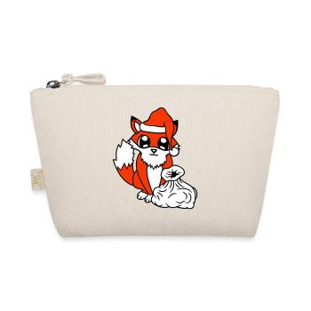 Fox Red Fox Santa Claus Christmas Gift - Organic Pouch - nature - Front