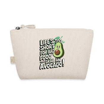 Life's Too Short for Bad Food | Avocado Gift - Organic Pouch - nature - Front