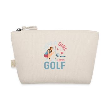 Just A Girl Who Loves Golf Hobby Golfer - Organic Pouch - nature - Front