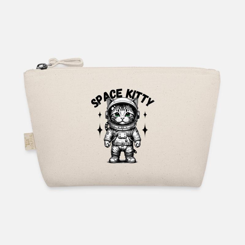 Katze Space Kitty Weltraum Astronaut Karneval Spaß Bio-Täschchen