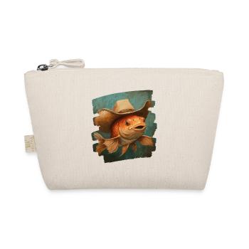 Texas Fishing Retro - Organic Pouch - nature - Front