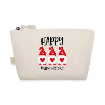 Gnome Happy Valentines Day - Bio-Täschchen - Natur - Vorne