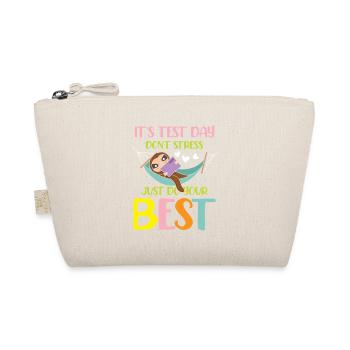 It s test day don t stress just do your best - Bio-Täschchen - Natur - Vorne