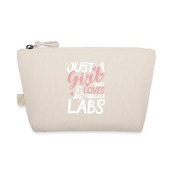 Just a girl who loves black labs - Bio-Täschchen - Natur - Vorne