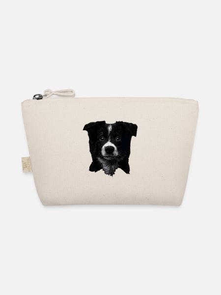 Border Collie - Bio-Täschchen - Natur - Vorne