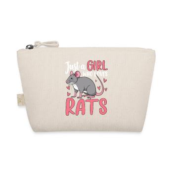 Just A Girl Who Loves Rats - Organic Pouch - nature - Front