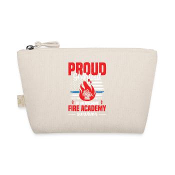 Proud Girlfriend Of An Awesome Fire Academy Surviv - Organic Pouch - nature - Front