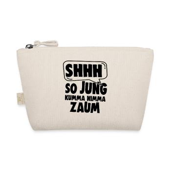 SHHH So Jung Kumma Nimmy Zaum - Bio-Täschchen - Natur - Vorne
