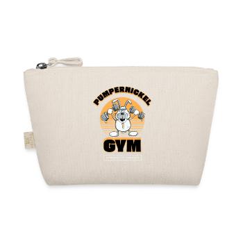 Pumpernickel Krafttraining Hase Fitness Spruch - Bio-Täschchen - Natur - Vorne