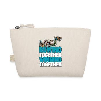 Dragon Boating Rowing Together Winning Paddling - Organic Pouch - nature - Front