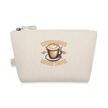 Kiteboarder Before Coffee Windsurfer Coffee Lover - Bio-Täschchen - Natur - Vorne