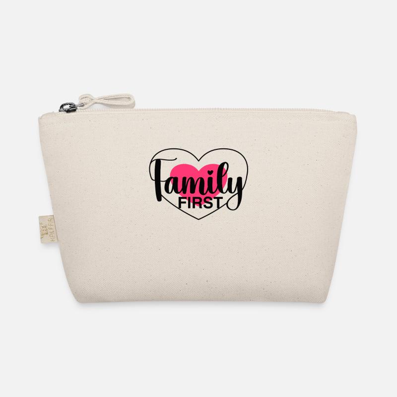 Family First - Herz & Liebe - Bio-Täschchen - Natur
