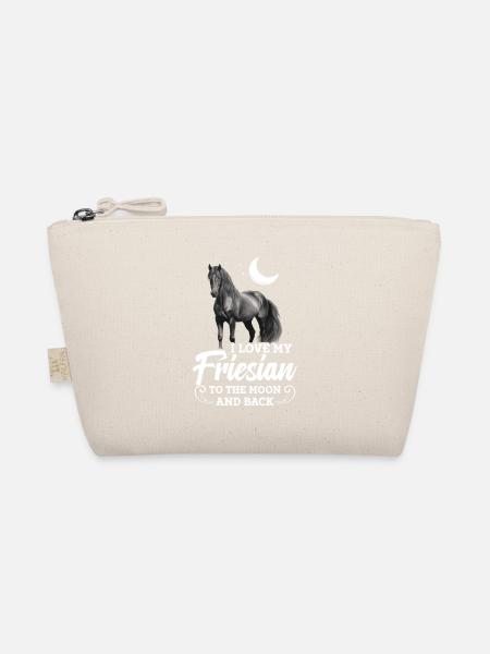 I love my Friesian to the moon and back - Organic Pouch - nature - Front